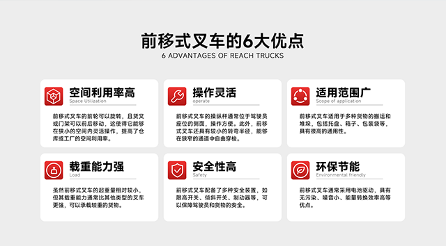 前移式叉車的六大優(yōu)點
